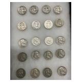 1949-63 SILVER FRANKLIN HALVES