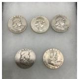 1951-64 SILVER FRANKLIN 1/2