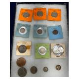 VARIOUS COINS LG CENTS, KENNEDY 1/2