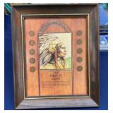THE AMERICAN INDIAN W/ PENNIES
