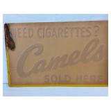 NOS SST EMB. CAMELS SIGN 22X14