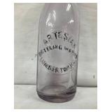 EARLY EMB. LETTERING BOTTLE