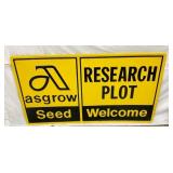 NOS SST EMB. ASGROW SEED SIGN 54X30