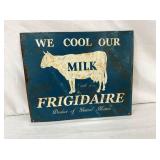 SST FRIGIDAIRE MILK SIGN W/ COW 