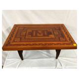 HEAVILY INLAYED HANDMADE SIDE TABLE