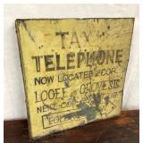 EARLY TAXI TELEPHONE FLANGE 11 1/2X12