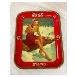 1941 WINTER SCENE COCA COLA TRAY