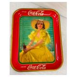 1938 COKE YELLOW BELL TRAY