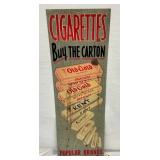 SST VERTICAL CIG. OLD GOLD SIGN