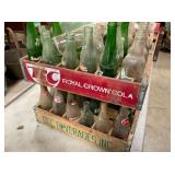 ROYAL CROWN CARTON AND SODA BOTTLES