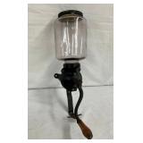 EARLY GLASS COFFEE GRINDER