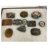 COLLECTION BELT BUCKELS ARIZONA,DETROIT
