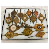 COLLECTION VINTAGE CLOCK PEDULUMS