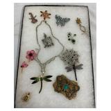 NICE COLLECTION COSTUME RHINESTONES PINS
