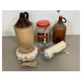 STONEWARE JUG, JARS, MUCH MORE!