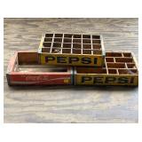 WOODEN PEPSI AND COKE CRATES
