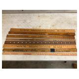 COLLECTION EARLY WOODEN ADV. YARD STICKS
