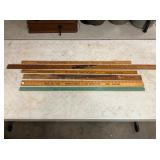 COLLECTION EARLY WOODEN ADV. YARD STICKS