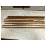 COLLECTION EARLY WOODEN ADV. YARD STICKS