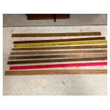 COLLECTION EARLY WOODEN ADV. YARD STICKS