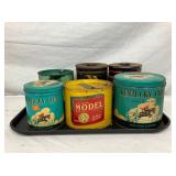COLLECTION VARIOUS TOBACCO TINS