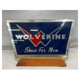 NICE GLASS WOLVERINE SHOES COUNTER SIGN