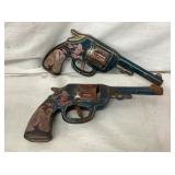 PAIR RED RANGER CAP PISTOLS