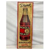 SST VERTICAL DRINK NICHOL KOLA EMB. SIGN