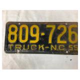 1955 NC TRUCK TAG