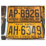 1956 NC LIC. TAGS