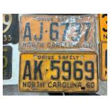 1960 NC LIC. TAGS