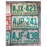 1974 NC LIC. TAGS