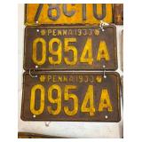 COLLECTION EARLY LIC. TAGS