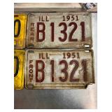 1951 ILL LIC. TAGS
