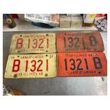 COLLECTION EARLY LIC. TAGS
