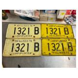 COLLECTION EARLY LIC. TAGS