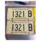 1970 ILL. LIC. TAGS