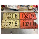 COLLECTION EARLY LIC. TAGS
