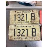 1973 ILL LIC. TAGS