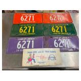 PAIRS IL. LIC. TAGS 1962-64