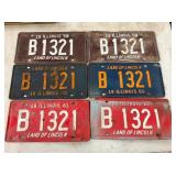 PAIRS IL LIC. TAGS 1959-61