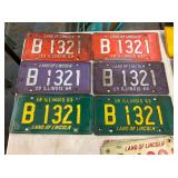 PAIRS IL LIC. TAGS 1962-64