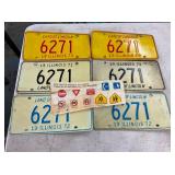 PAIRS IL LIC. TAGS 1970-72