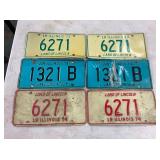 PAIRS IL. LIC. TAGS 1973-74