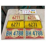 PAIRS IL LIC. TAGS 1974-76