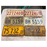 PAIRS IL LIC. TAGS 1978-80