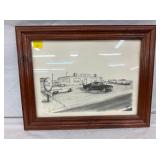 HUNTERS GRILL 1966 SIGNED AND # 19X15