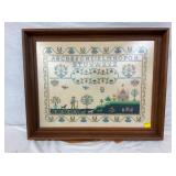 EARLY SAMPLER 27 1/2X22