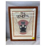 THE GENERAL FRAMED AD. 15X19
