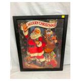 FRAMED SANTA MERRY CHRISTMAS PUZZLE